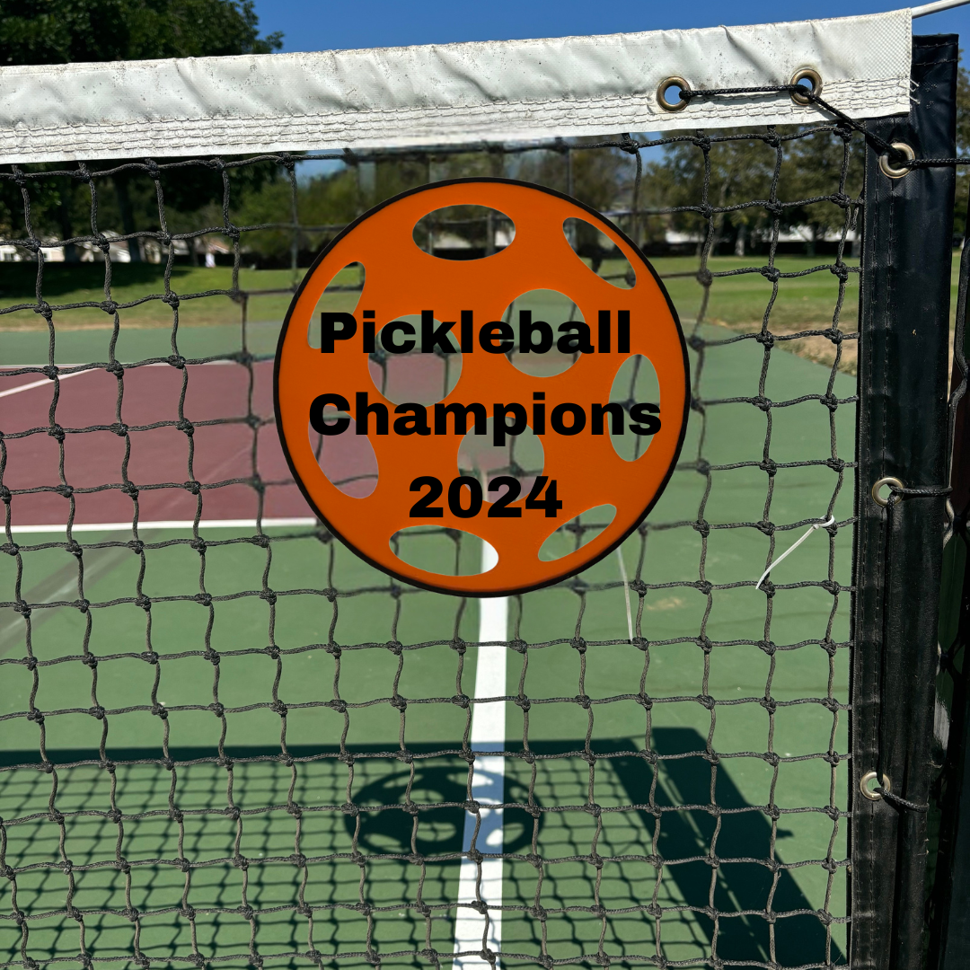 Custom Name Pickleball Sign, Twist Connect, Facility, Supplies, Signs, Gifts, Sports, Fence, Nets, Color Options, Made in USA, 3D PETG, 11''
