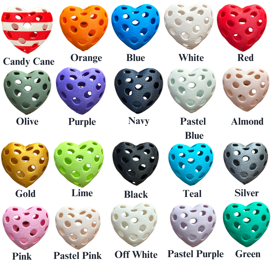 Mini Pickle-Hearts Ornaments, Christmas Ornaments, Christmas Decorations, Holiday, Sports Ornaments, Pickleball Gifts, Candy Cane, Christmas Gifts