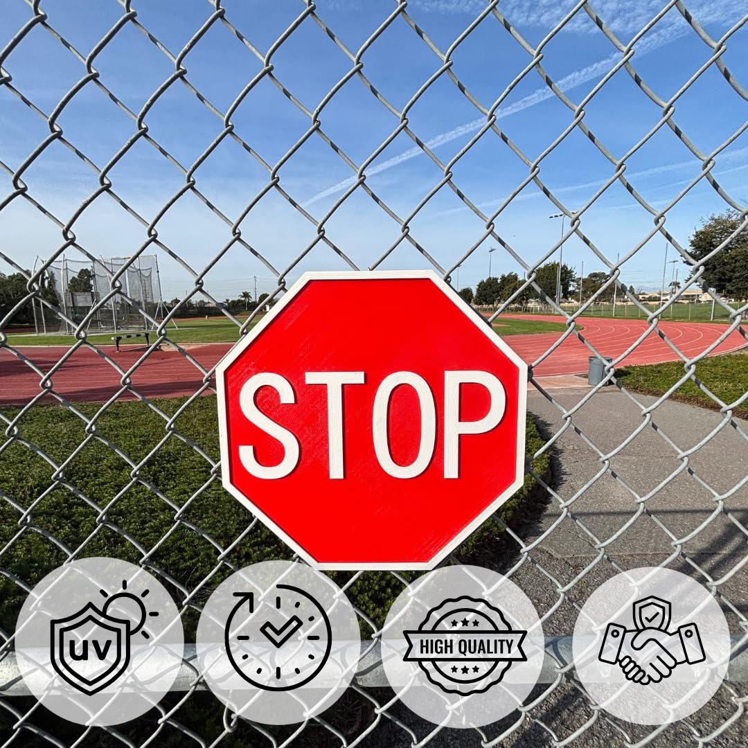 Stop Sign – 11"x11", Easy Install, All-Surface Mount, Indoor/Outdoor, Made in USA