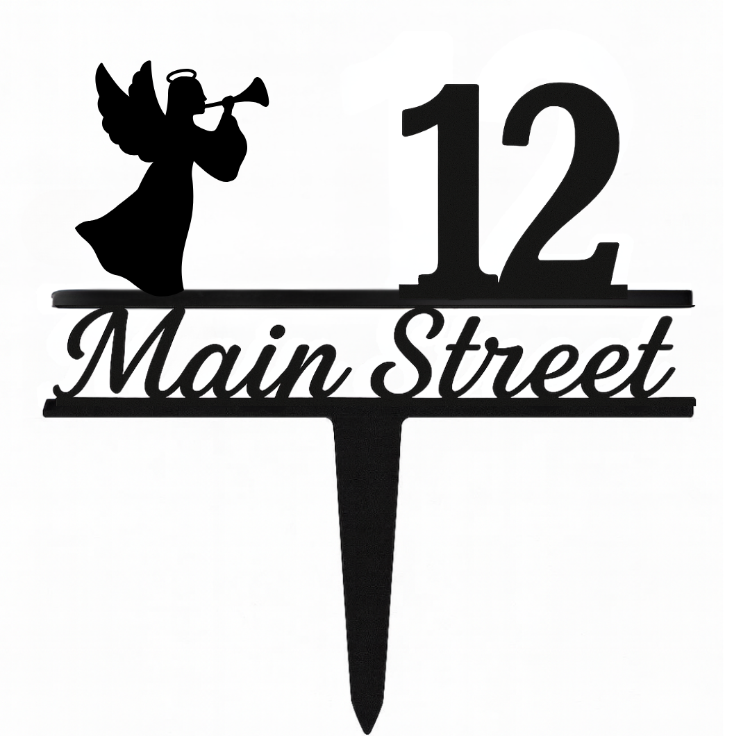 Holiday Address Yard Stake Sign – Christmas