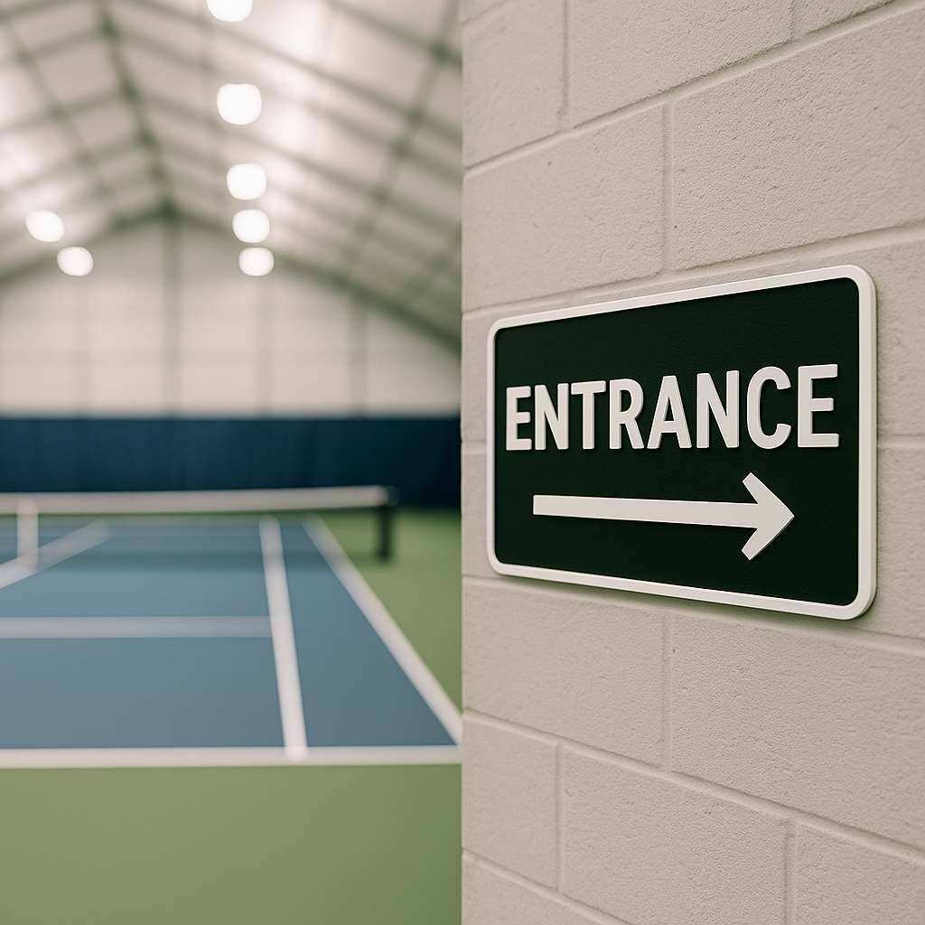 Entrance Right Arrow or Left Arrow –11"x5", Easy Install, All-Surface Mount, Non-Rusting PETG, For Offices, Businesses, or Facilities