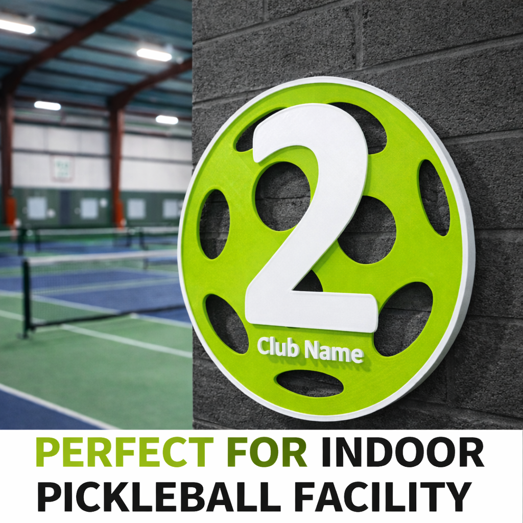 Custom Pickleball Court Number Marker