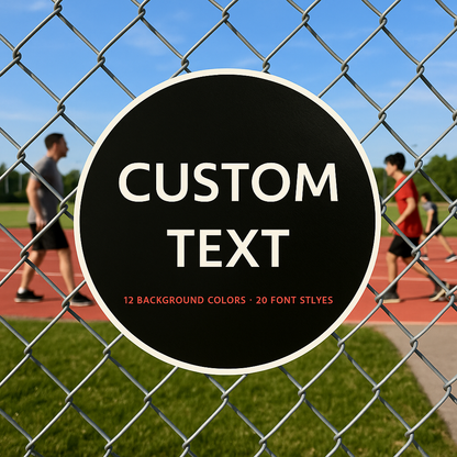 Custom Round Sign, Custom Your Logo, Twist Connect Sign, Custom Sign, Your Company Logo, Property Signs, Private Property, 3D PETG