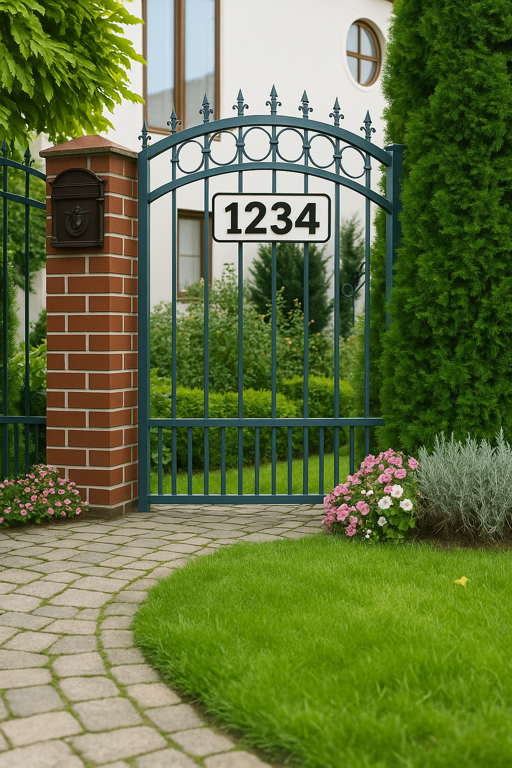 House Number Plaque – 4"x11", Address Numbers, Easy Install, All-Surface Mount, All-Weather, Non-Rusting PETG, For Home or Housewarming Gift
