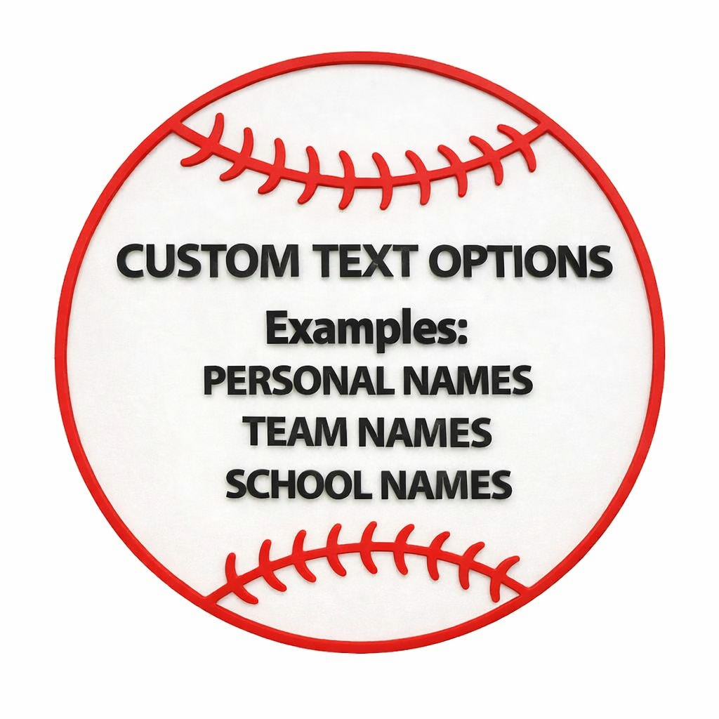 Personalized Baseball Name Sign