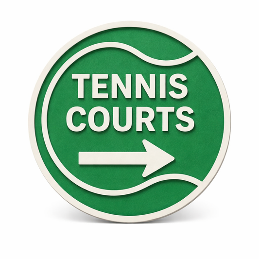 Tennis Court Arrow Sign – Left or Right