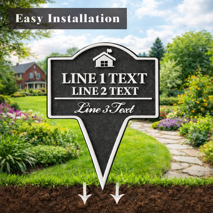 Custom HOA Yard Stake Sign – Personalized Message
