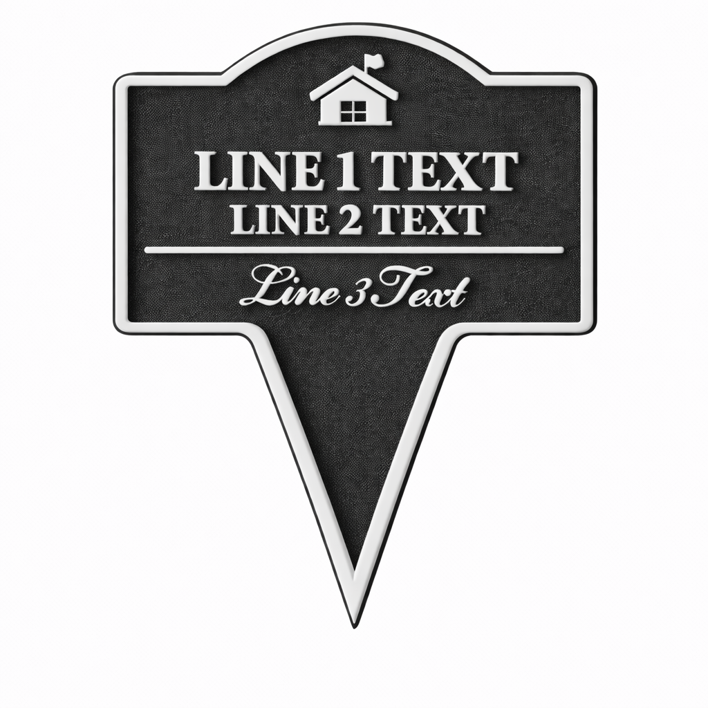 Custom HOA Yard Stake Sign – Personalized Message