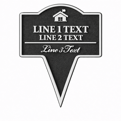 Custom HOA Yard Stake Sign – Personalized Message