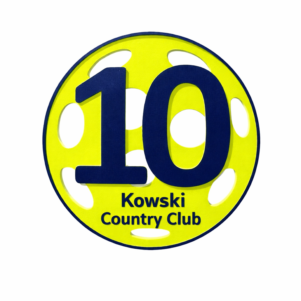 Custom Pickleball Court Number Marker