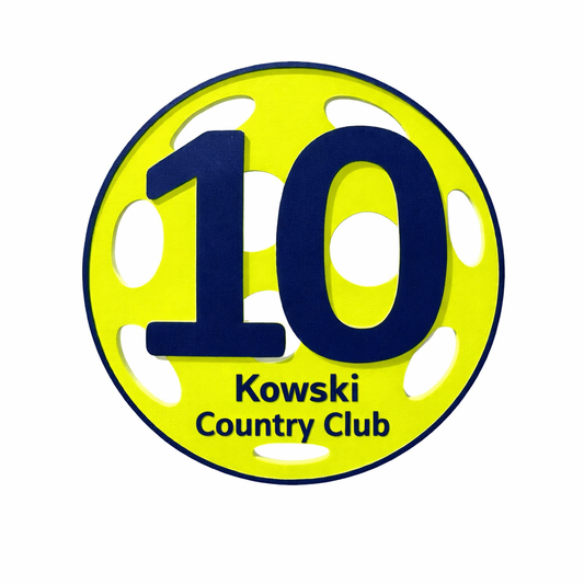 Custom Pickleball Court Number Marker