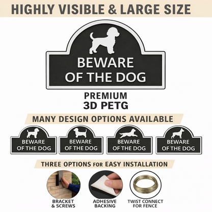 Beware of Dog Yard Sign – Outdoor Warning