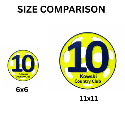 Custom Pickleball Court Number Marker