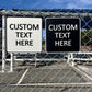 Custom Square Sign – 6"x6" or 11"x11", Easy Install, All-Surface Mount, All-Weather, Non-Rusting PETG, For Home, Business, or Facility Use