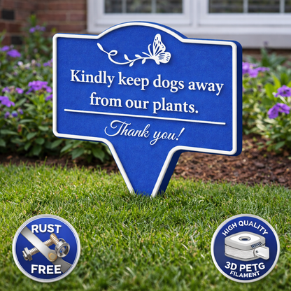 Personalized Garden Marker - Custom Engraved Plant Sign with Butterfly