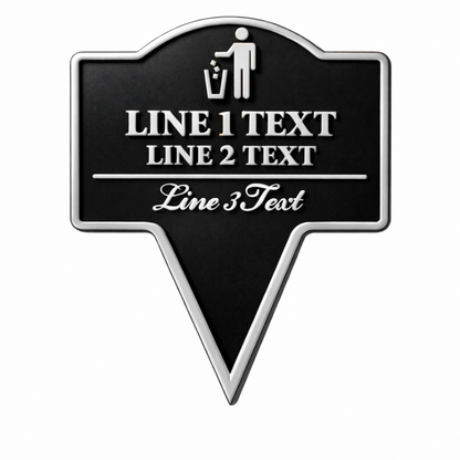 Custom No Littering Yard Sign – Outdoor Stake