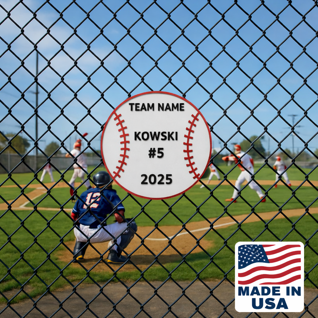 Personalized Baseball Name Sign