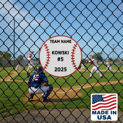 Personalized Baseball Name Sign