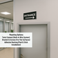 Entrance Right Arrow or Left Arrow –11"x5", Easy Install, All-Surface Mount, Non-Rusting PETG, For Offices, Businesses, or Facilities