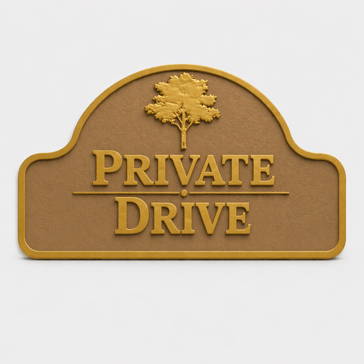 Private Drive Sign, Custom Driveway Sign, Weather Resistant 11x6 Address Plaque, Outdoor Wall Sign, Made in USA