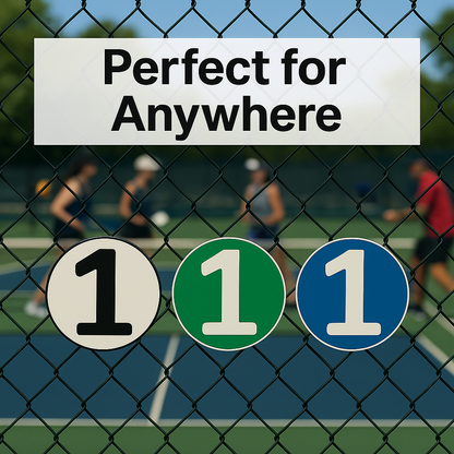 Round Number Sign – 6" & 11", Easy Install, All-Surface Mount, All-Weather, Non-Rusting PETG, For Home or Business, Made in USA