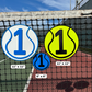 Tennis Court Number Marker – 6"x6" or 11"x11", Easy Install, All-Surface Mount, All-Weather, Non-Rusting PETG, For Facility or Club