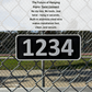 House Number Plaque – 4"x11", Address Numbers, Easy Install, All-Surface Mount, All-Weather, Non-Rusting PETG, For Home or Housewarming Gift