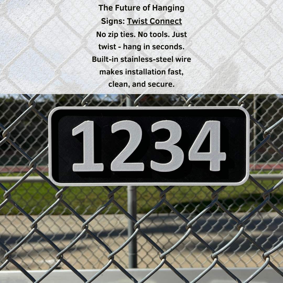 House Number Plaque – 4"x11", Address Numbers, Easy Install, All-Surface Mount, All-Weather, Non-Rusting PETG, For Home or Housewarming Gift