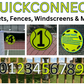 Large Tennis Court Numbers 11'' X 11''-Quick Connect, Unique, Facility, Supplies, Signs, Fence, Nets