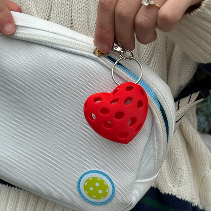 Mini PickleHearts Keychain, Pickleball Gifts, Valentine's Day Gift Ideas, Team Gifts, Pickleball Accessories, Purse Keychain, Gifts for Her, Made in USA