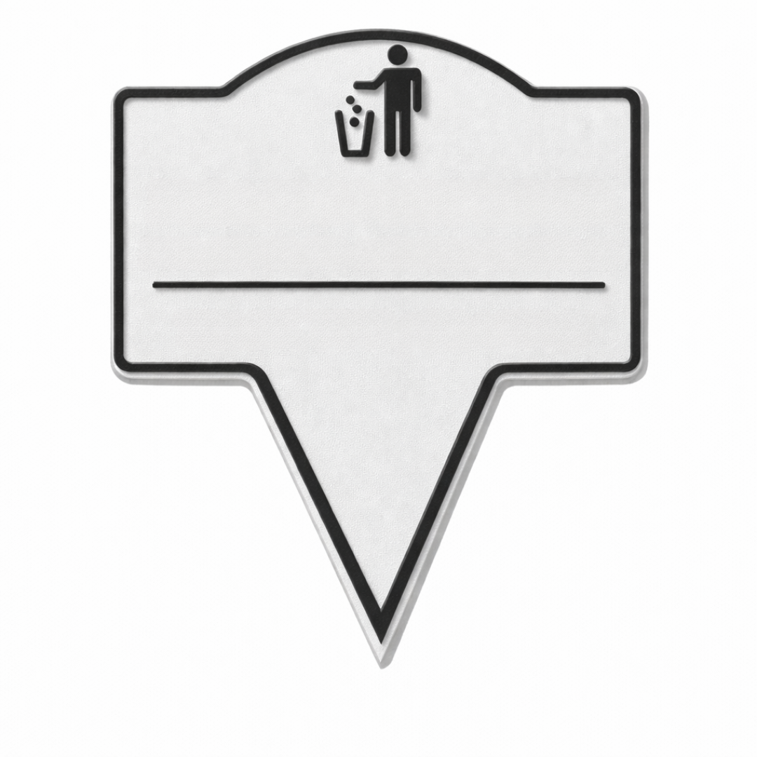 Custom No Littering Yard Sign – Outdoor Stake