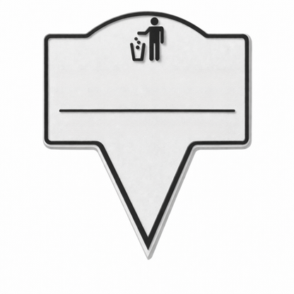Custom No Littering Yard Sign – Outdoor Stake