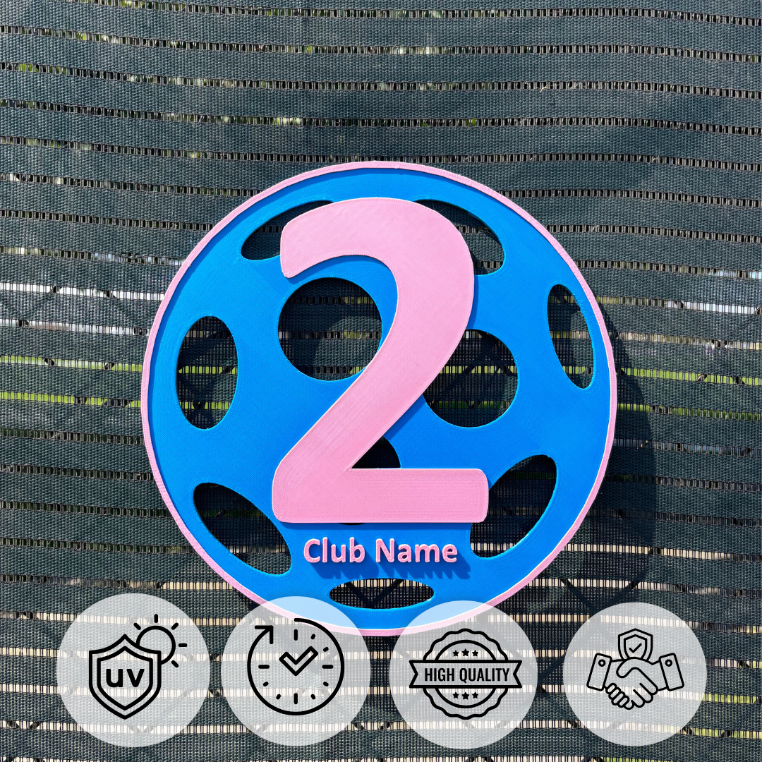 Custom Pickleball Court Number Marker