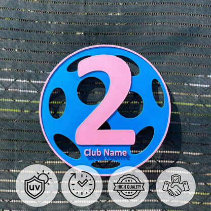 Custom Pickleball Court Number Marker
