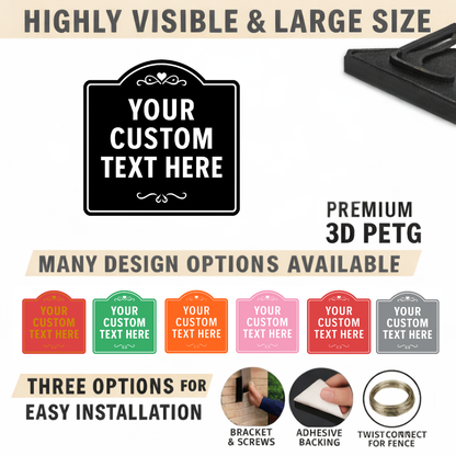 Custom Text Sign – Personalized Indoor/Outdoor Decor