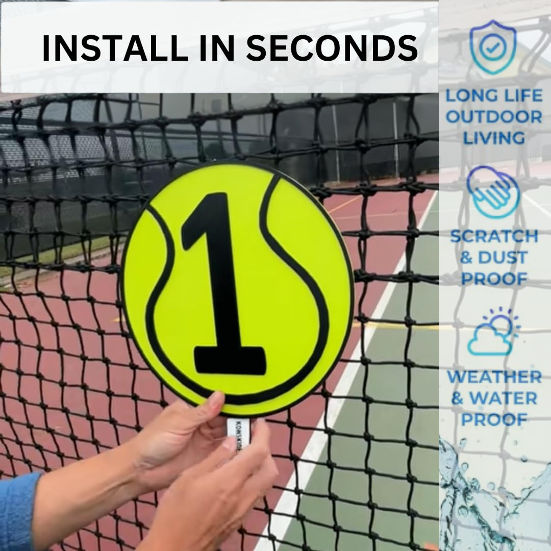 Tennis Court Number Marker- Facility or Club