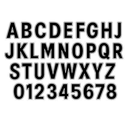 Black Letter Set for House Number & Business Signs – 3", 5″, 7″, 10″, Easy Install, All-Surface Mount, Weatherproof, Non-Rusting PETG