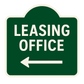 Leasing Office Right Arrow or Left Arrow –6"x6", 11"x11", Easy Install, All-Surface Mount, For Apartment Complex, Businesses, Reception Area