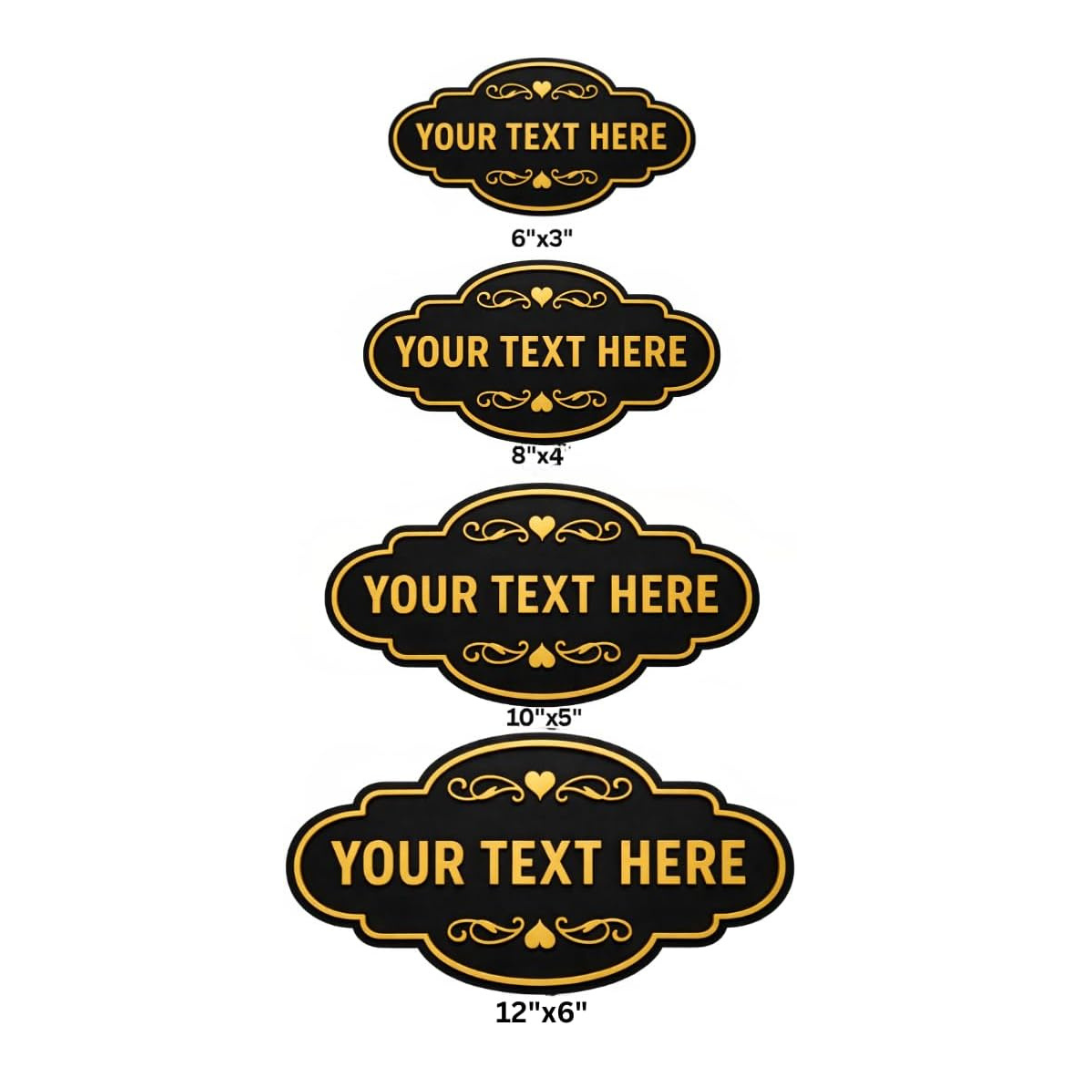Custom Text - Personalized Name Plate - Business Sign - Door - Wall Decor