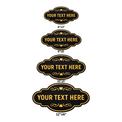 Custom Text - Personalized Name Plate - Business Sign - Door - Wall Decor