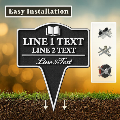 Custom Yard Stake Sign- Personalized Garden Decor