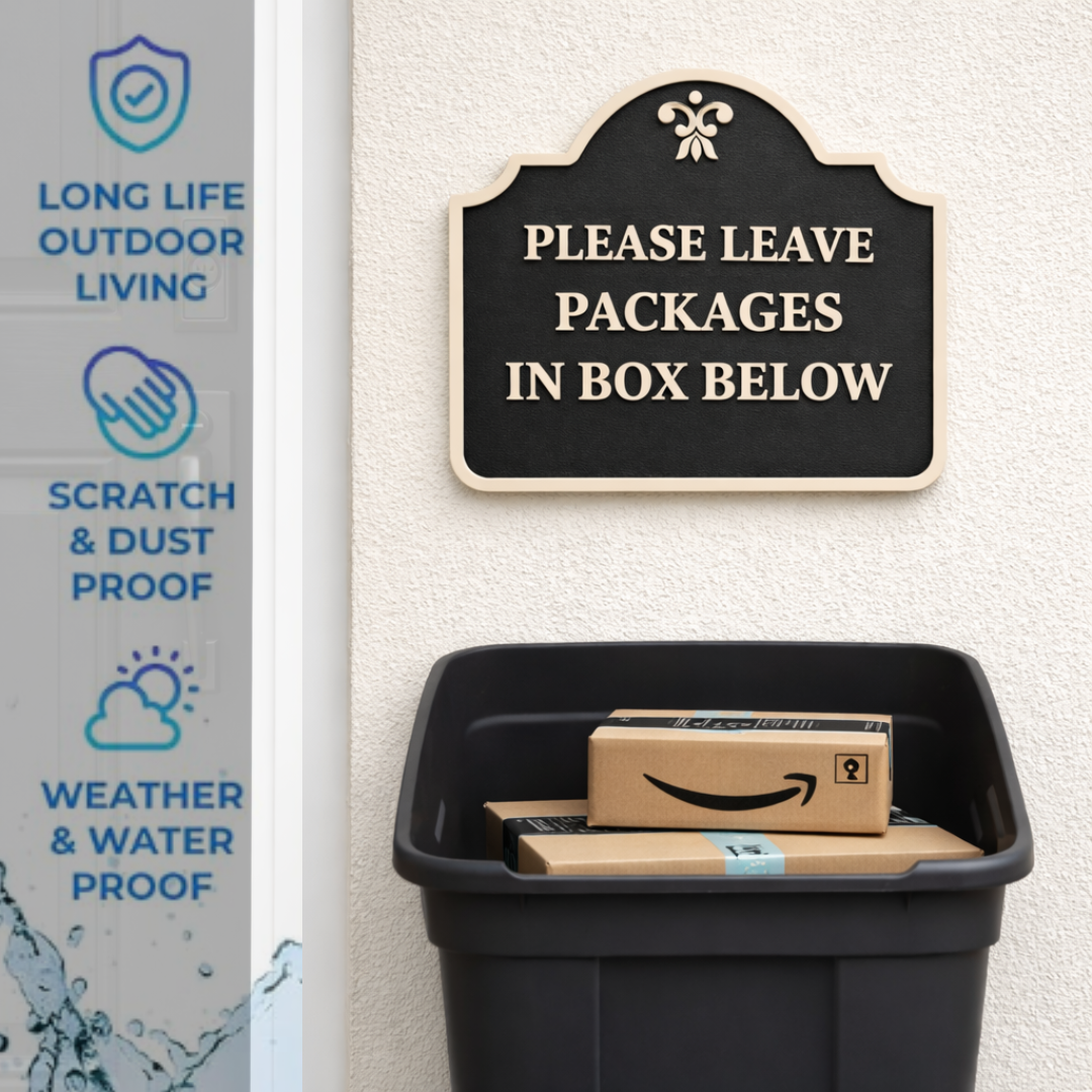 Custom Decorative Wall Sign – Personalized Text, Multiple Sizes, Colors & Mounting Options, Indoor/Outdoor, Made in USA