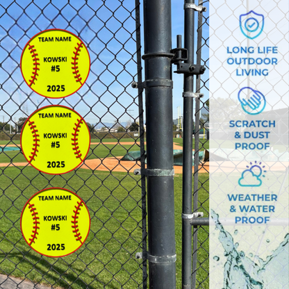 Personalized Softball Team Sign – Custom Decor