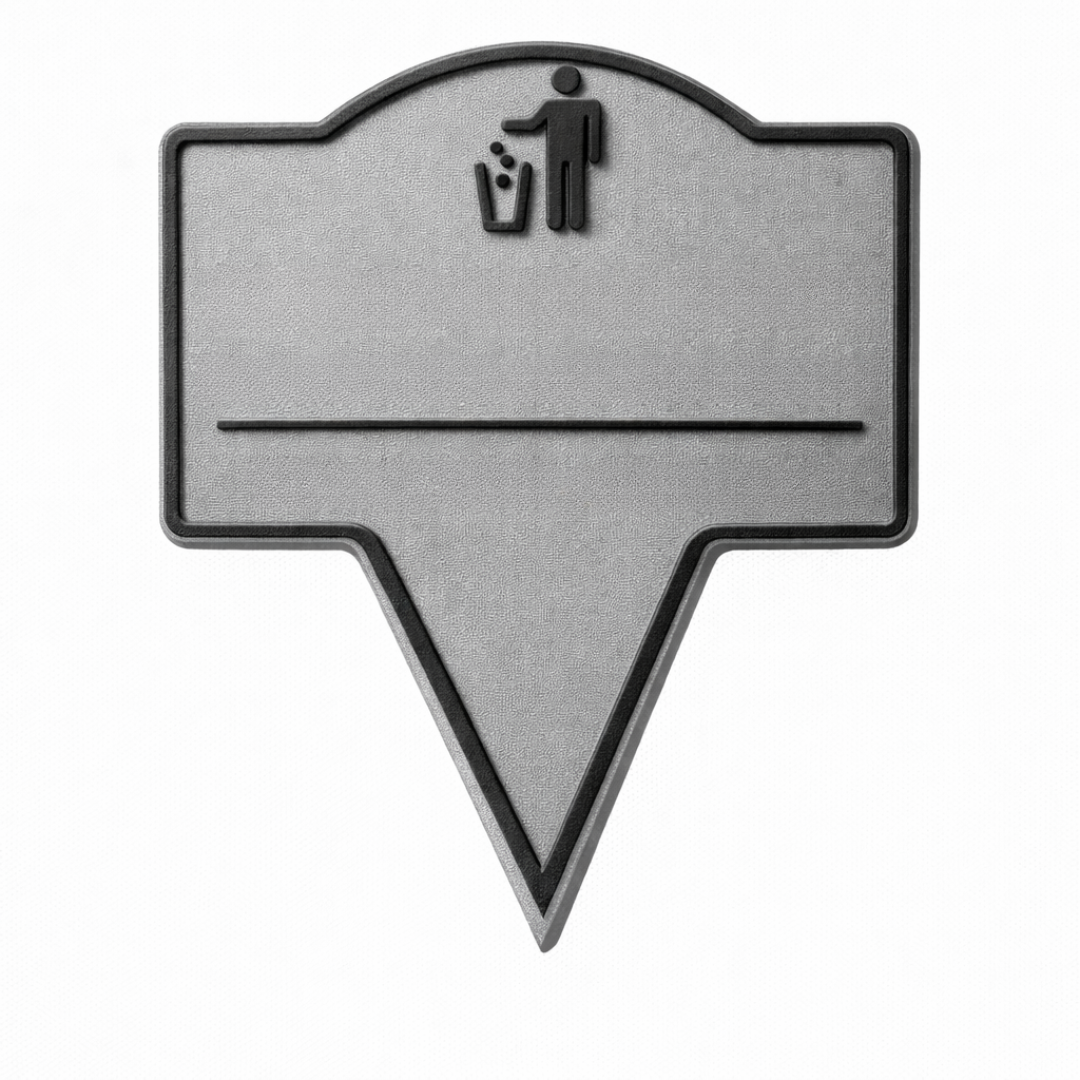 Custom No Littering Yard Sign – Outdoor Stake