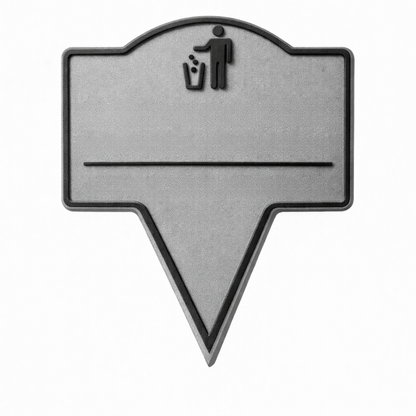 Custom No Littering Yard Sign – Outdoor Stake
