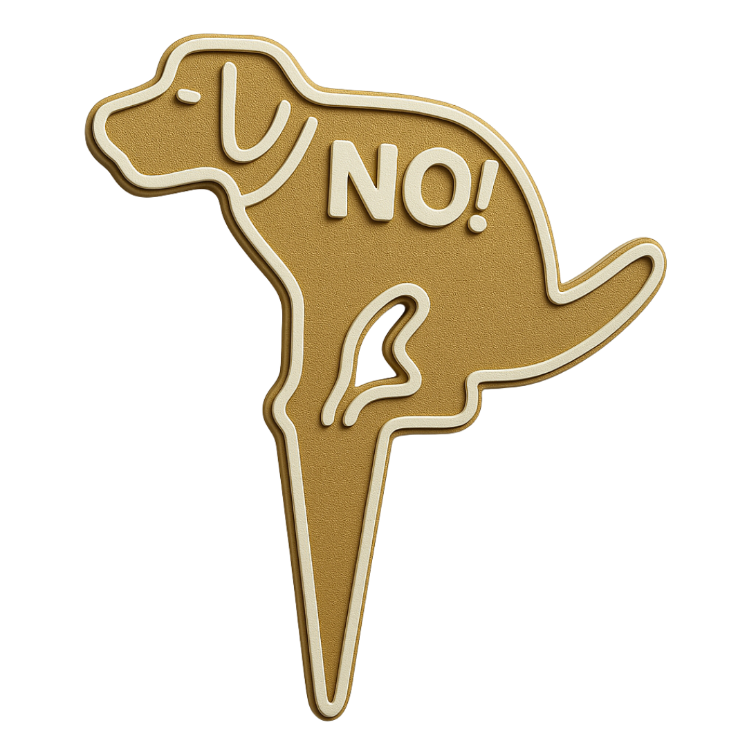 No Pooping Dog Yard Sign – Lawn Warning