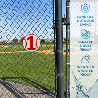 Baseball Field Number Sign – Dugout or Fence