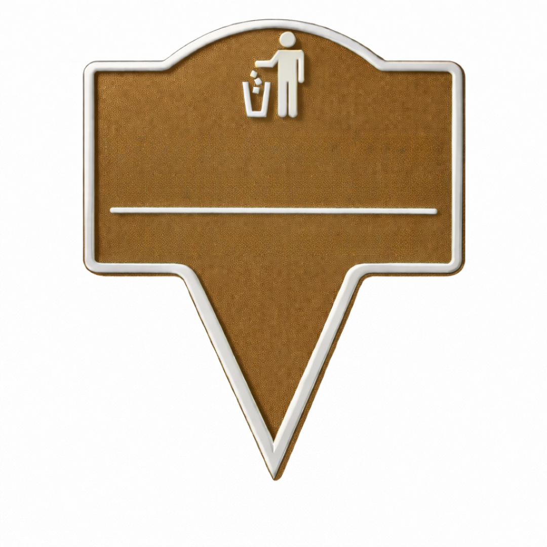 Custom No Littering Yard Sign – Outdoor Stake