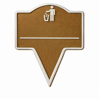 Custom No Littering Yard Sign – Outdoor Stake