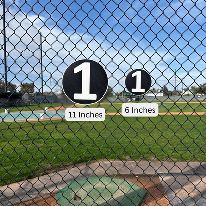 Round Number Sign – 6" & 11", Easy Install, All-Surface Mount, All-Weather, Non-Rusting PETG, For Home or Business, Made in USA